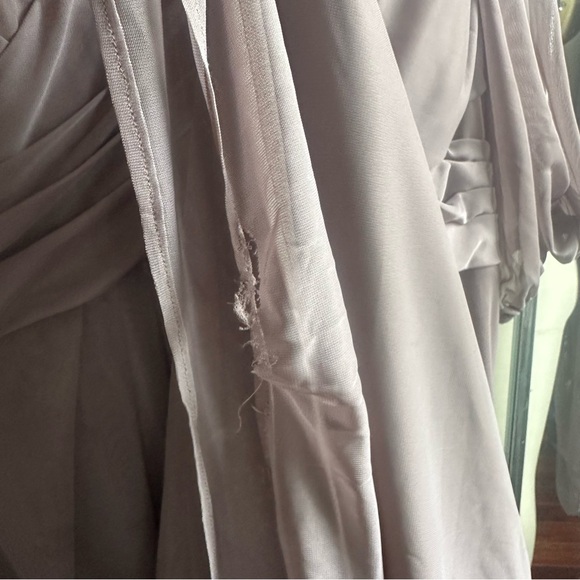 Azazie Floor Length Dress Bridesmaid | Hazelnut | Size 18 - Picture 4 of 16